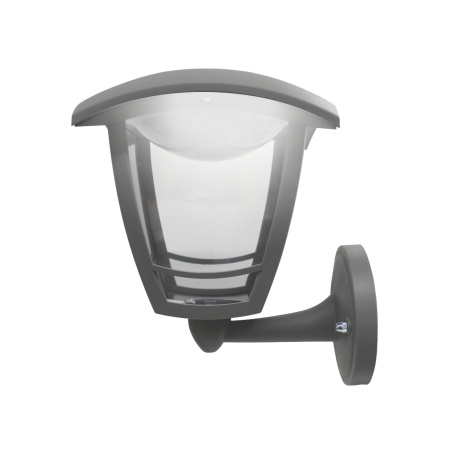 11-177 Св-к садово-парковый, светод-й, наст-й вверх, «Дели», 8Вт, 4-х гран., 720Лм, 6500К, сер. Apeyron