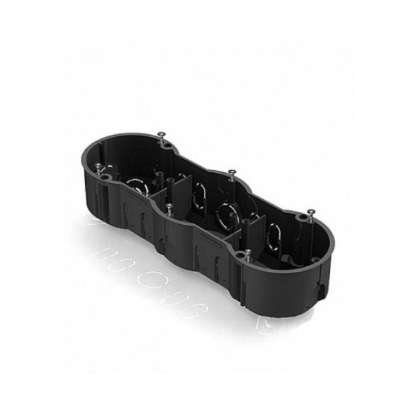 Коробка установочная 3-местная,212х70х45мм для скрытого монтажа в кирпичных стенах (с саморезами) CHINT