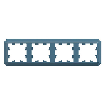 ATLASDESIGN ANTIQUE 4-постовая рамка, универсальная, изумруд Systeme Electric