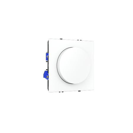 Светорегулятор встраиваемый Voltum S70 поворотно-нажимной 600 Вт, (белый матовый)