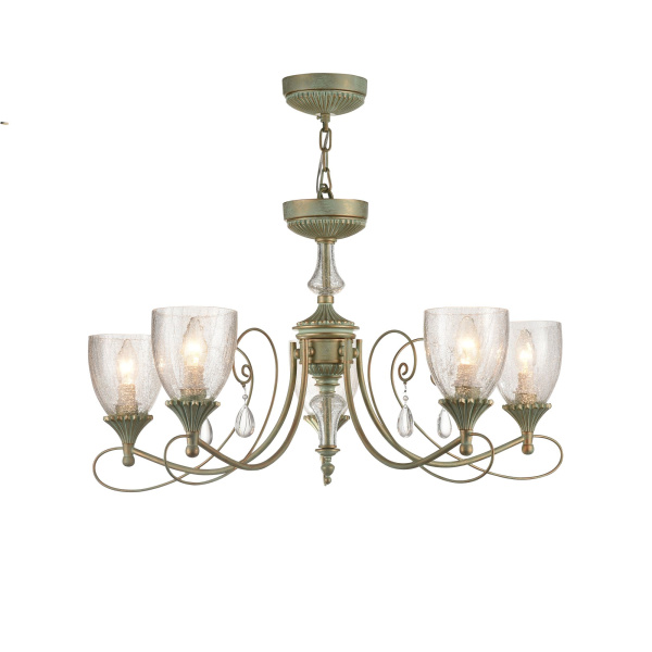 Люстра 5*E14 60Вт Мятное Золото IP20 Sabina RC145-PL-05-MG Maytoni