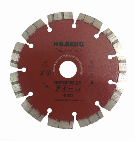 Диск алмазный отрезной 150*22.23 Industrial Hard HI803 Hilberg