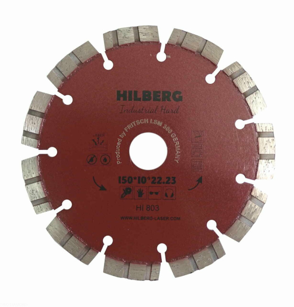 Диск алмазный отрезной 150*22.23 Industrial Hard HI803 Hilberg
