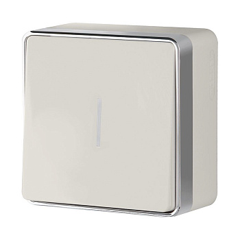 Выключатель одноклавишный с подсветкой (слоновая кость) Gallant ОУ IP20 Werkel