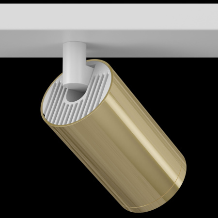 Потолочный светильник 2*GU10 10Вт Белый с Золотом IP20 FOCUS S C051CL-2WG Technical