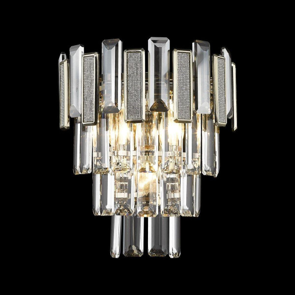 Бра Кофейное золото/Прозрачный E14 3*40Вт WE131.03.301 WERTMARK