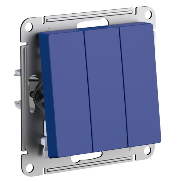 ATLASDESIGN Выключатель 3-клавишный, аквамарин Schneider Electric
