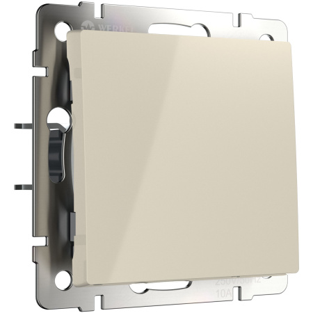 Встраиваемые механизмы Выключатель СУ 1 кл. 10А 00 IP20 Бежевый Werkel