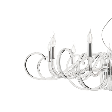 Люстра 9*E14 40Вт Прозрачный IP20 Atlanta MOD051PL-09TR Maytoni