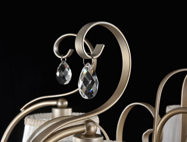 Потолочный светильник 6*E14 40Вт Кремовый с Золотом IP20 Simone FR2020-CL-06-BG Freya