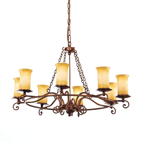 Люстра подвесная Коричневый/Янтарный E14 8*60Вт SL122.303.08 EVOLUCE