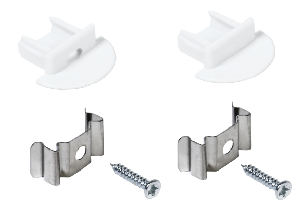 Набор для монтажа встраиваемого трапециевидного профиля для светодиодной ленты 2207 IEK