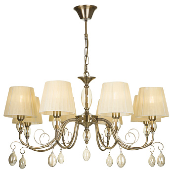 Люстра 8*E14 40Вт Бронза IP20 Peta FR2004PL-08BZ Freya
