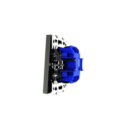 Выключатель встраиваемый Voltum S70 трехклавишный 10А, (титан)