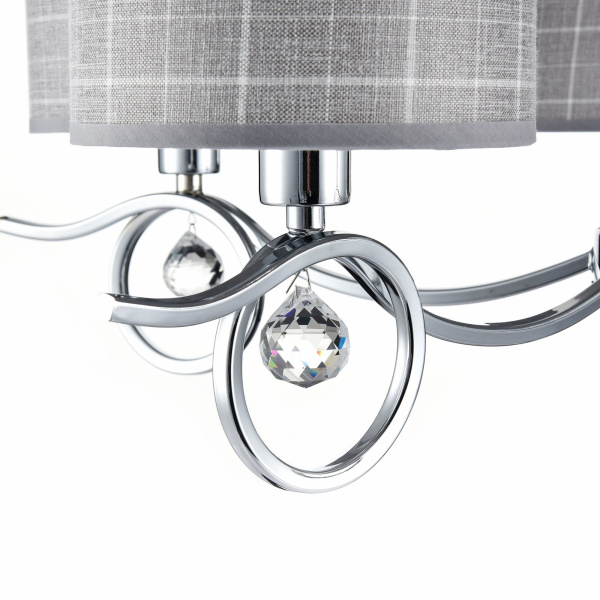 Люстра 5*E14 40Вт Хром IP20 Bertrand FR5906-PL-05-CH Freya