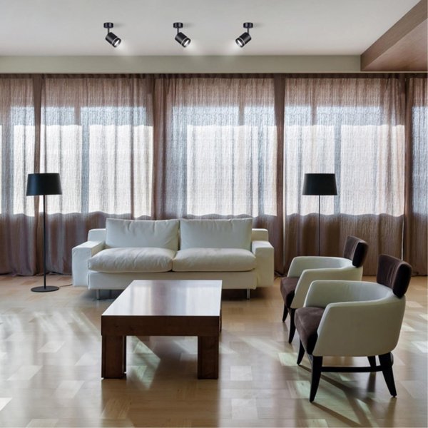 Накл.св-к IP20 LED 9W 160-265V ARUM черный NOVOTECH