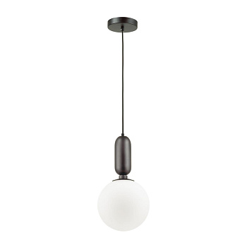 Подвес E27 1*40W (тип лампы СВЕЧА) 220V OKIA черный/белый ODEON LIGHT