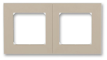 Levit Рамка горизонт/вертик 2 мест . кофе макиато/белый IP20 ABB