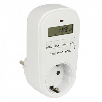 Розеточный электронный таймер SAT-20p 16A недельный PROxima EKF