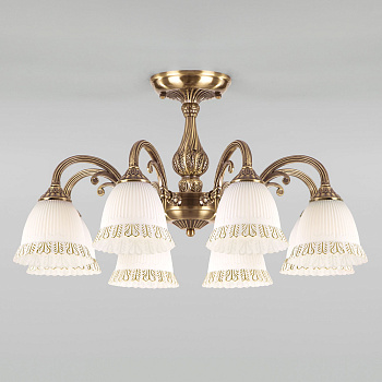 Потолочная люстра 8*E27 60Вт античная бронза IP20 Campina (60107/8 античная бронза) Eurosvet