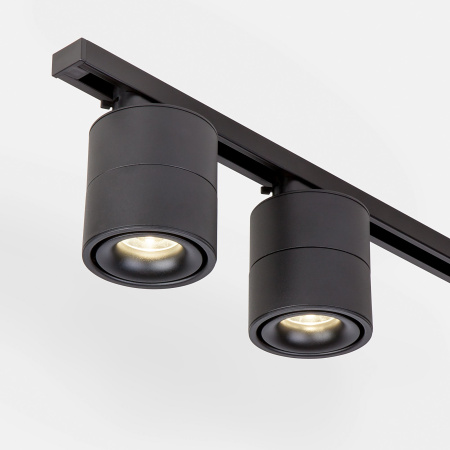 Трековый светодиодный светильник для однофазного шинопровода 15Вт 4200К черный IP20 Klips (a040438) Elektrostandard