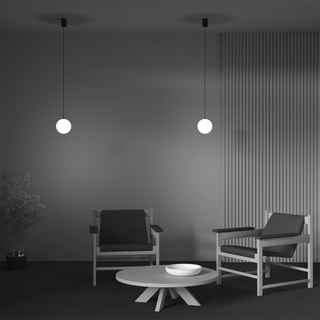 Подвесной светильник LED 5Вт Черно-белый IP20 Pendant P039PL-5W3K-10-B Technical Maytoni