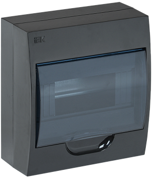 Корпус пластиковый ЩРН-П-8 IP41 черный KREPTA 3 IEK