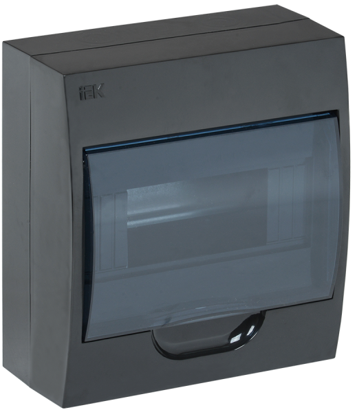 Корпус пластиковый ЩРН-П-8 IP41 черный KREPTA 3 IEK