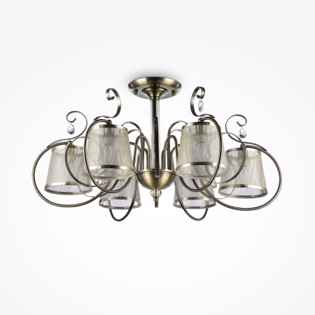 Потолочный светильник 6*E14 40Вт Бронза IP20 Simone FR2020-PL-06-BZ Freya