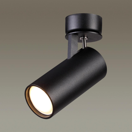 Потолочный св-к GU10 1*50W 220V KIKO черный ODEON LIGHT