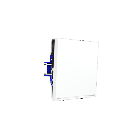 Проходной переключатель встраиваемый Voltum S70 одноклавишный с подсветкой 10А, (белый матовый)