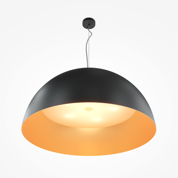 Подвесной светильник 5*E27 60Вт Черный и Золото IP20 Dome MOD169PL-05GB1 Maytoni