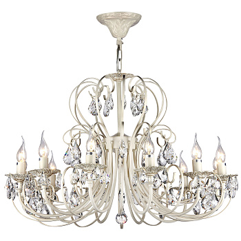 Люстра 12*E14 60Вт Жемчужное Золото IP20 Princess ARM270-12-R Maytoni