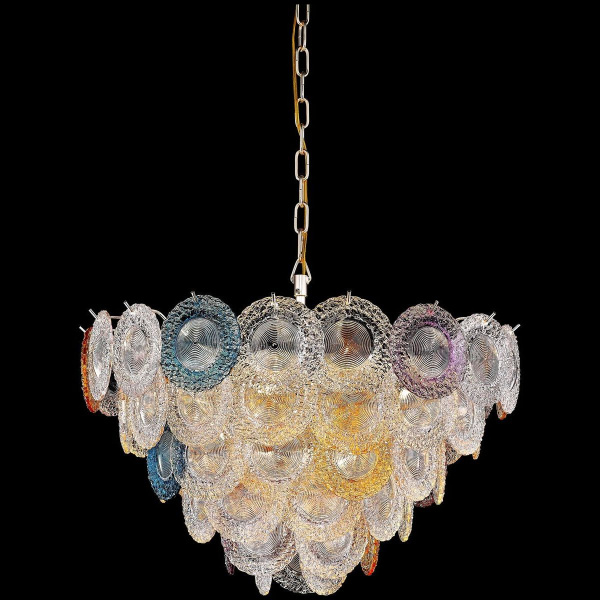 Люстра подвесная Белое золото/Разноцветный E14 18*40Вт WE140.18.303 WERTMARK