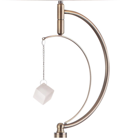 Торшер E14 1*60W 220V LEAH античная латунь,белый LUMION