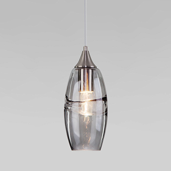 Подвесной светильник 1*E27 40Вт никель IP20 (50222/1 дымчатый) Eurosvet