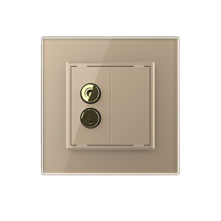 Розетка акустическая SOUND Золотая Livolo