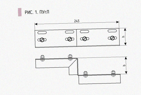 Соединитель-переходник ПУгЛ100х65 УТ1,5, оцинкованный лист S1,0