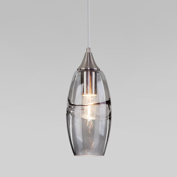 Подвесной светильник 1*E27 40Вт никель IP20 (50222/1 дымчатый) Eurosvet