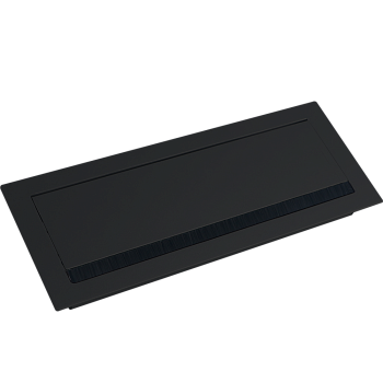 Donel Кабельный громмет (лючок) в стол, 310*120мм, цвет: черный