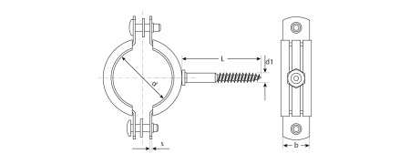 Хомут трубный оцинкованный, 3", 1шт, оцинкованный, ЗУБР