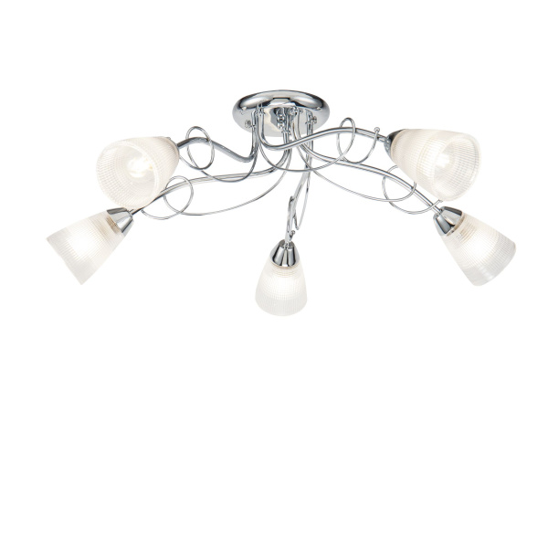 Потолочный светильник 5*E14 40Вт Хром IP20 Stasya FR5684CL-05CH Freya