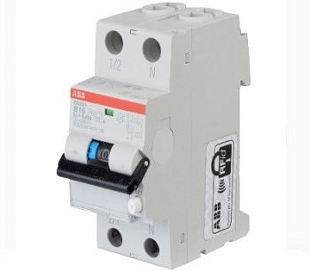 Дифференциальный автоматический выключатель АВДТ 1П+N 25А С 30мА DS201 ABB