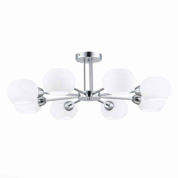 Люстра потолочная Хром/Белый E14 8*40Вт SLE104302-08 EVOLUCE