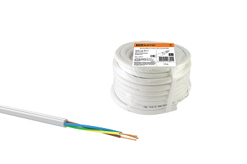Провод ПВС 3х1 ГОСТ (10м), белый TDM