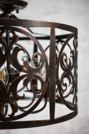 Подвесной светильник 5*E14 60Вт Коричневый IP20 Rustika H899-05-R Maytoni