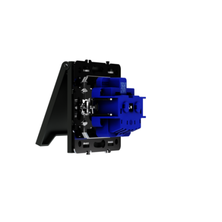 Розетка встраиваемая Voltum S70 с заземлением, защитными шторками и крышкой 16А, (титан)