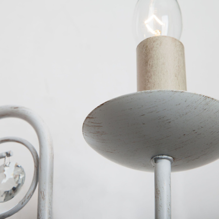 Бра в классическом стиле 2*E14 60Вт белый с золотом IP20 Tomas (60018/2 белый с золотом) Eurosvet