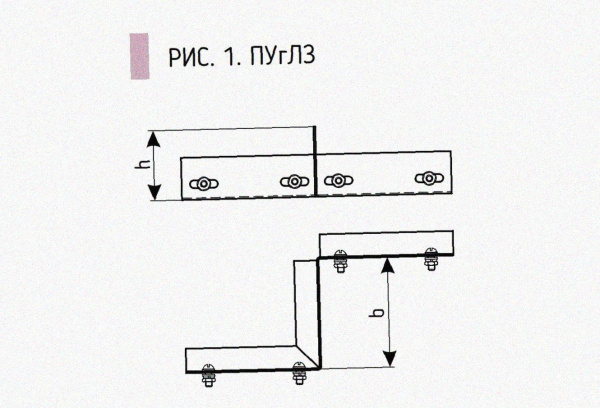 Соединитель-переходник замковый ПУгЛЗ 25х50 УТ1,5, оцинкованный лист, S1,0