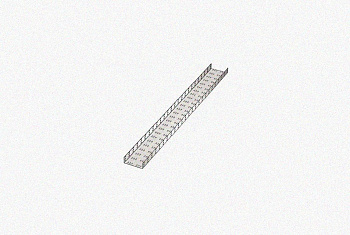 Лоток замковый перфорированный ЛМЗ 600х60х3000 УТ1,5, оцинкованный лист, S1,5